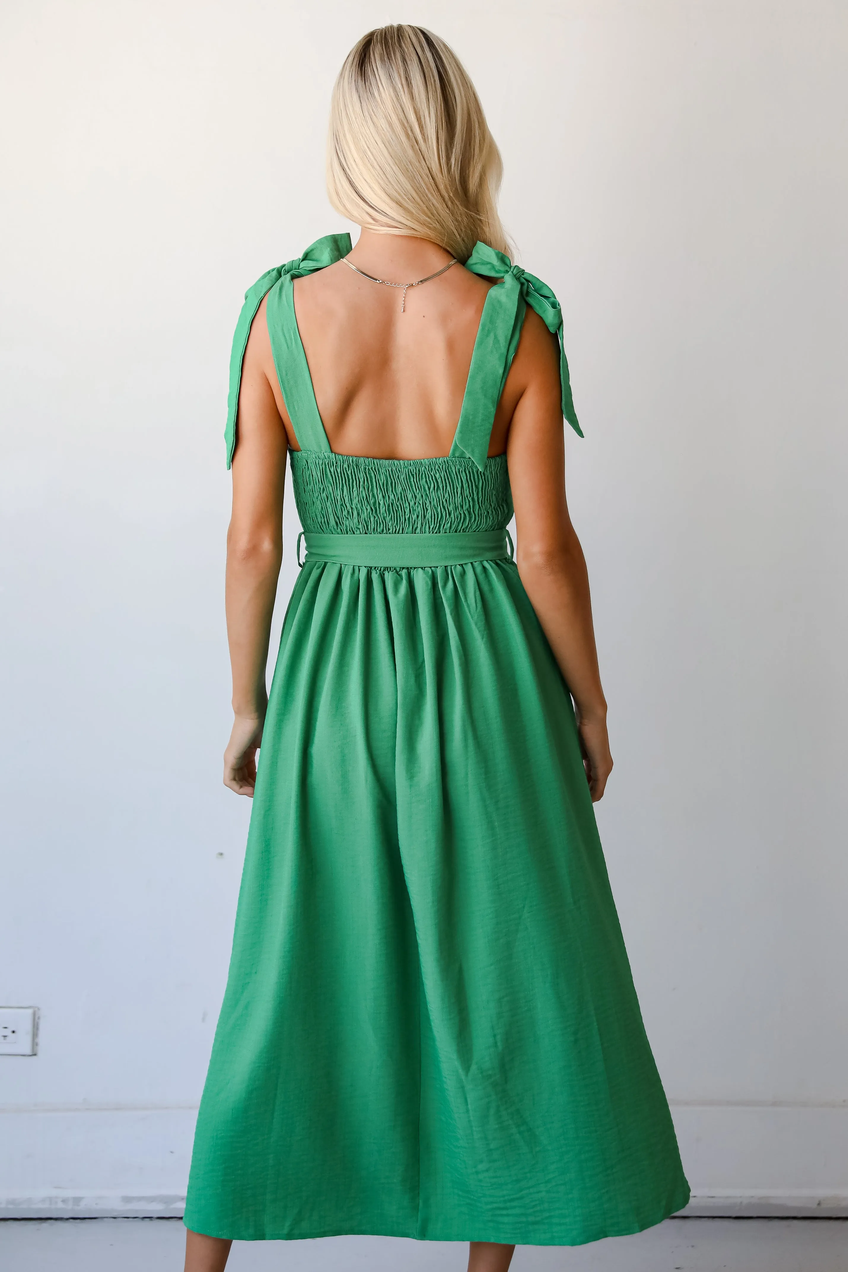 FINAL SALE - Iconic Ways Green Midi Dress