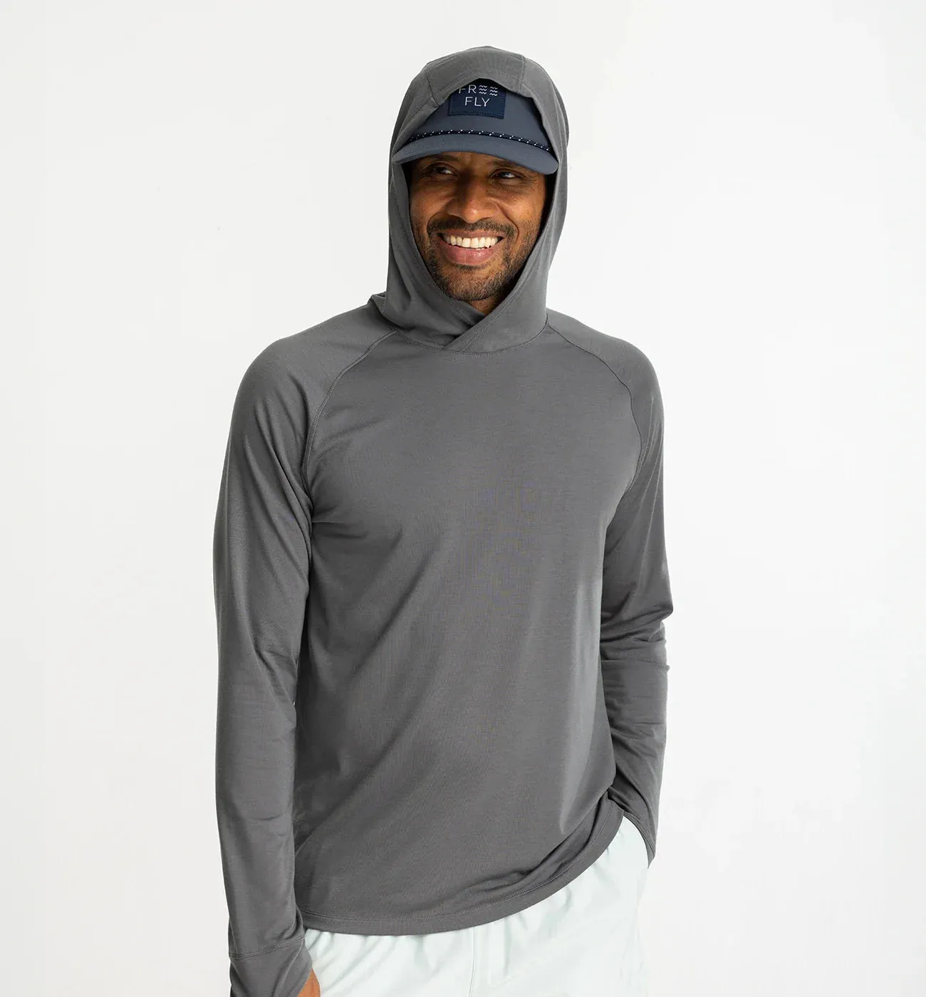 Free Fly Men's Elevate Hoodie in Smoke