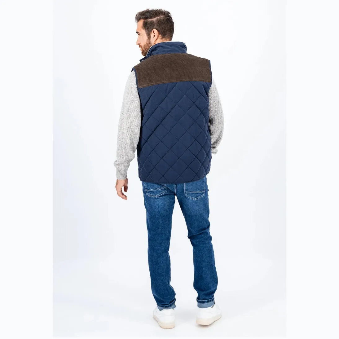 Fynch-Hatton Two Tone Gilet Sherpa Collar 14092643