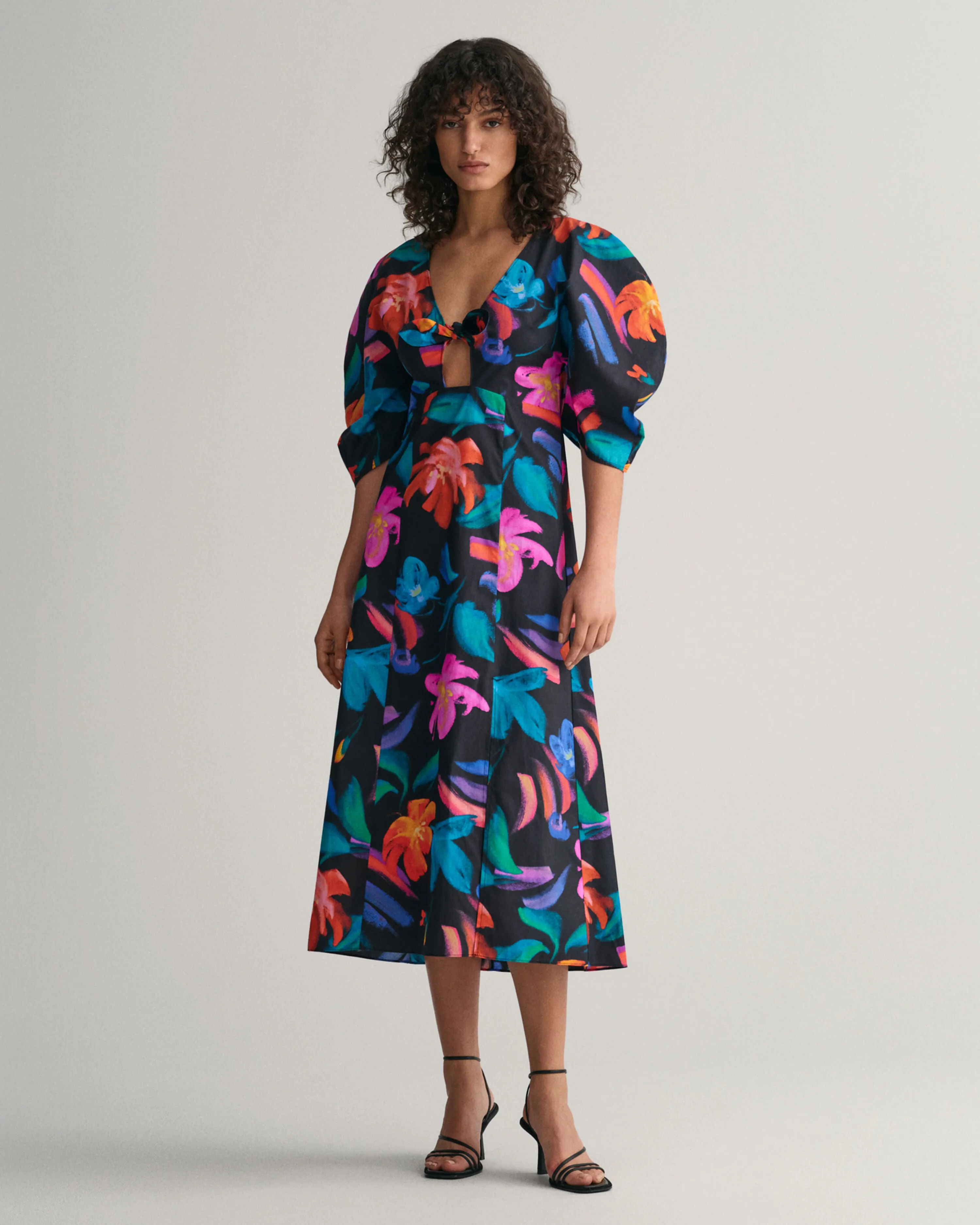 GANT Floral Print Volume Sleeve Dress 3269