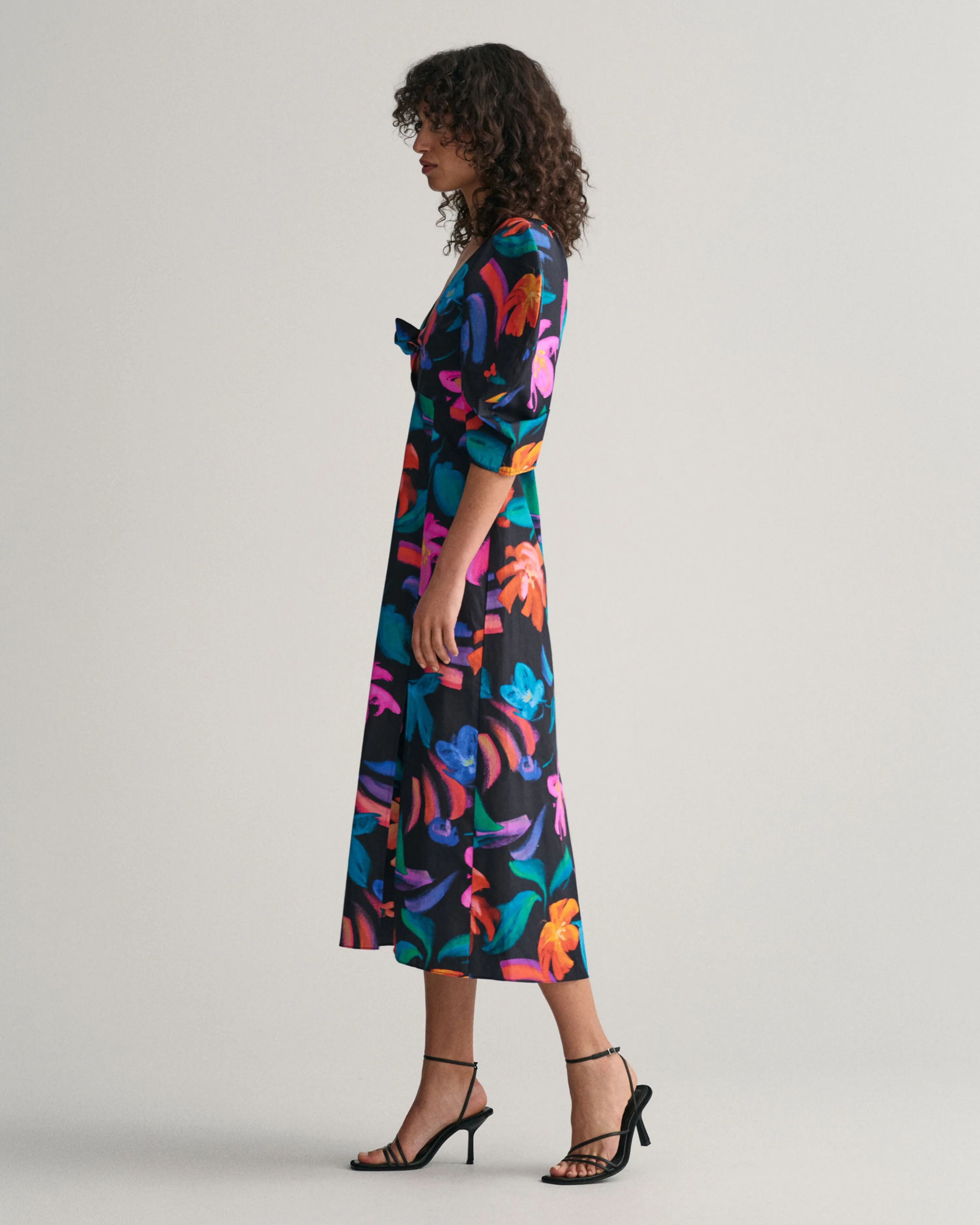 GANT Floral Print Volume Sleeve Dress 3269