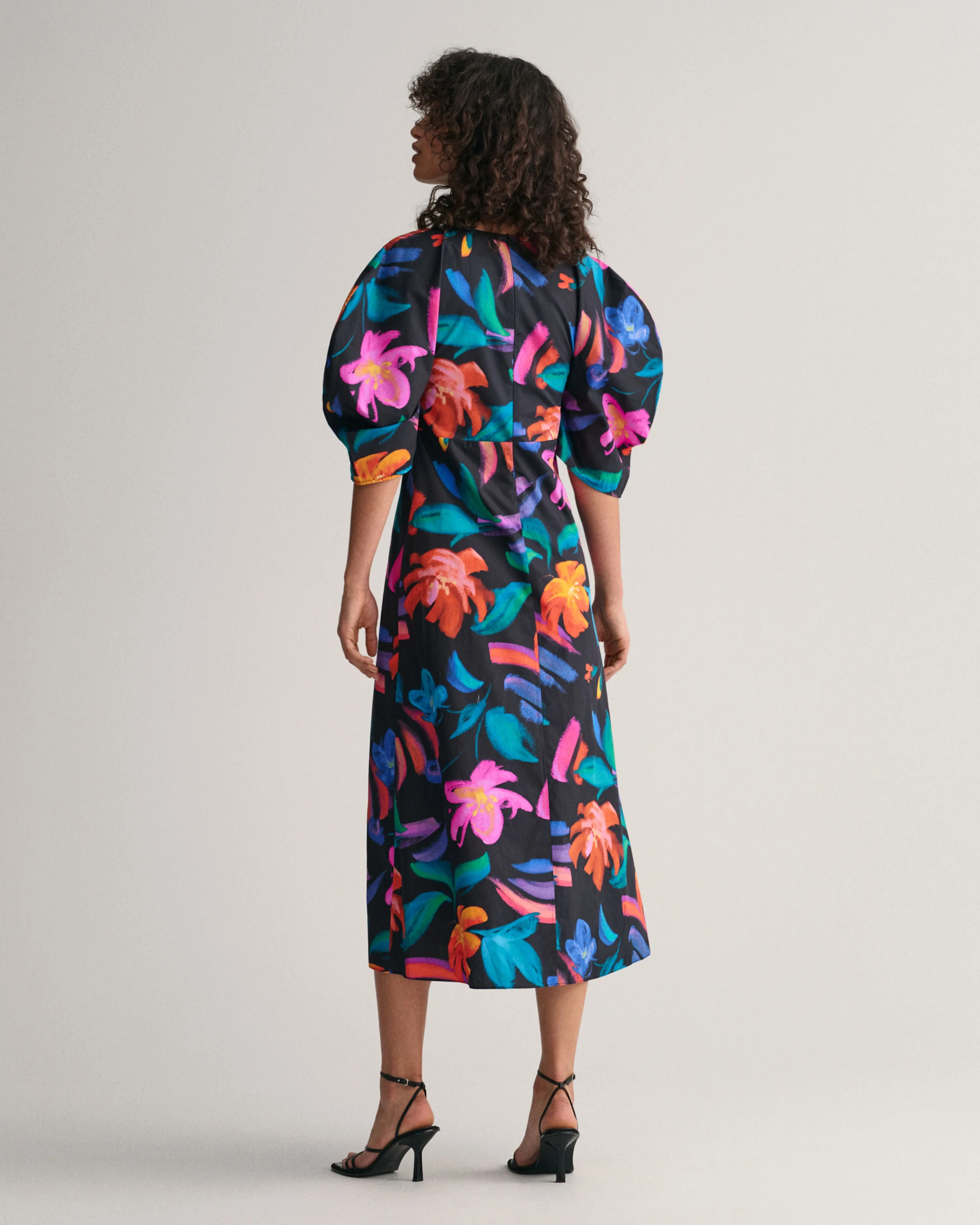 GANT Floral Print Volume Sleeve Dress 3269