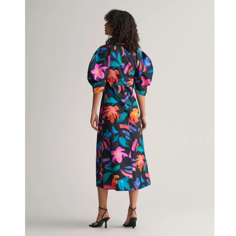 GANT Floral Print Volume Sleeve Dress 3269