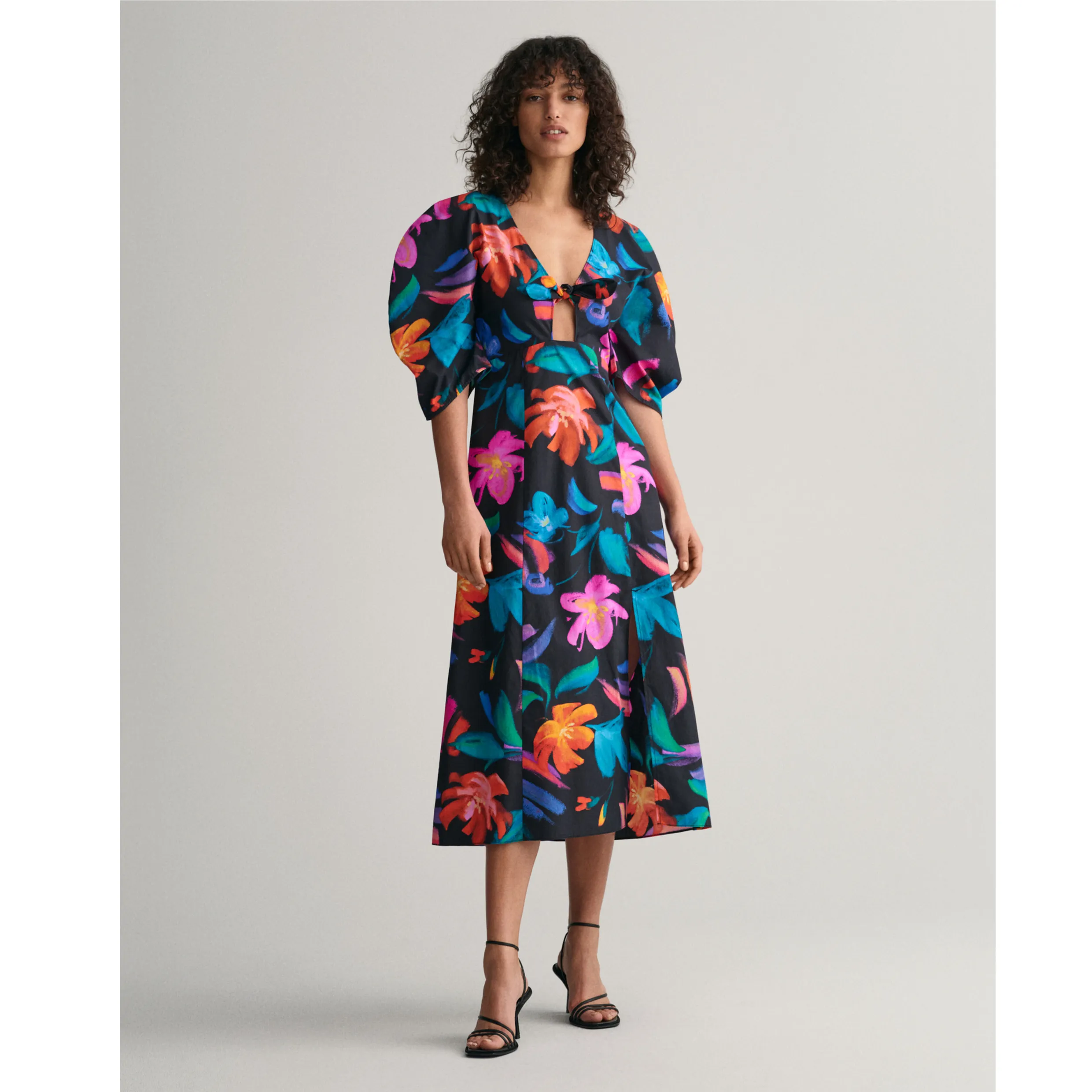 GANT Floral Print Volume Sleeve Dress 3269