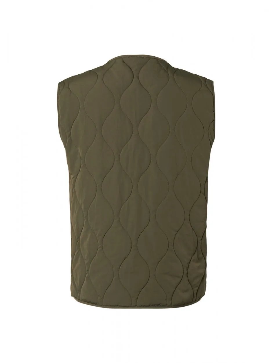 Gilet Padded Full Zipper | Army