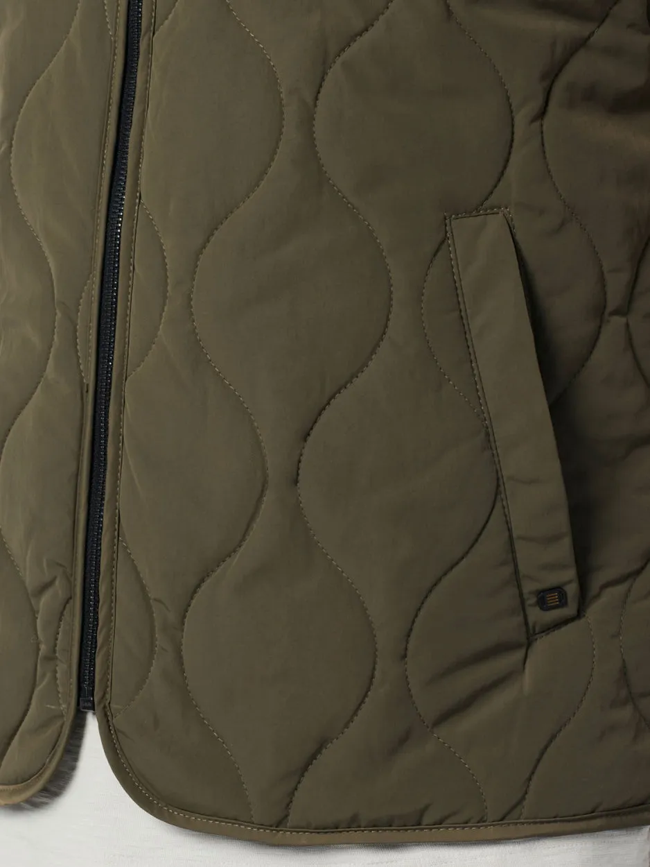 Gilet Padded Full Zipper | Army