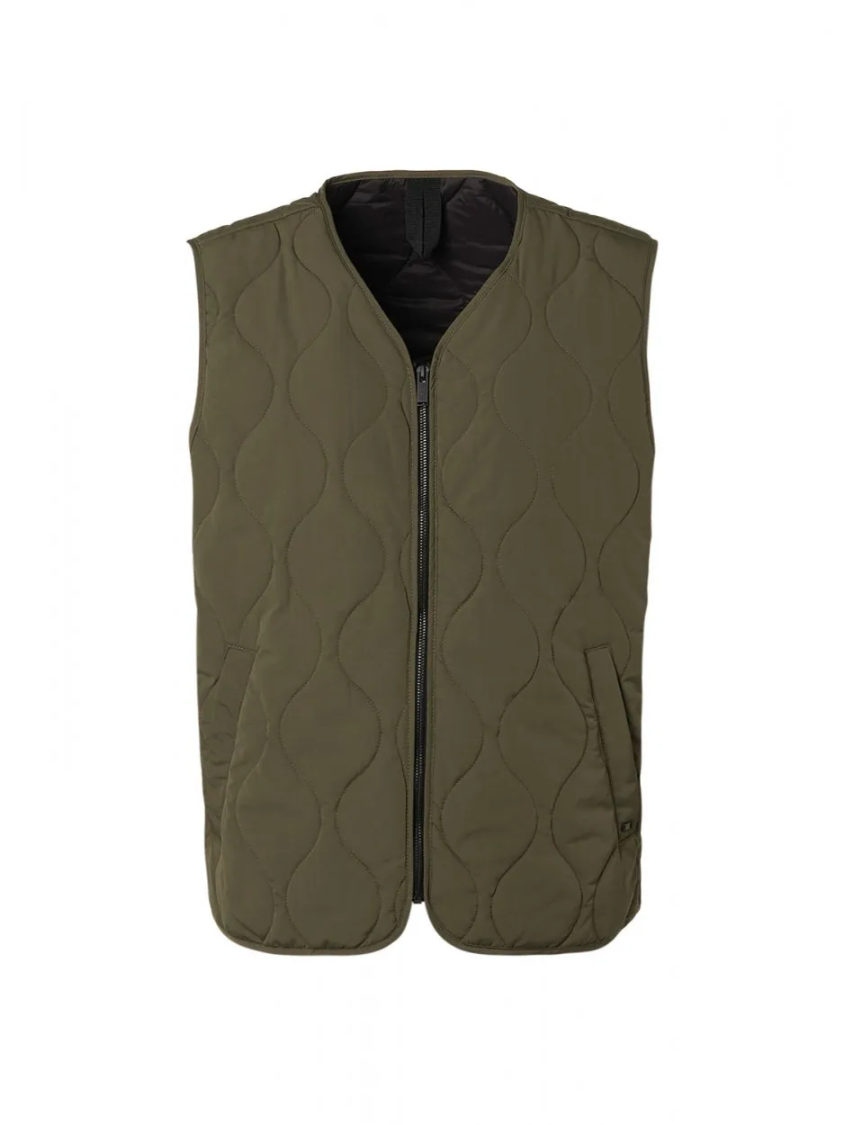 Gilet Padded Full Zipper | Army