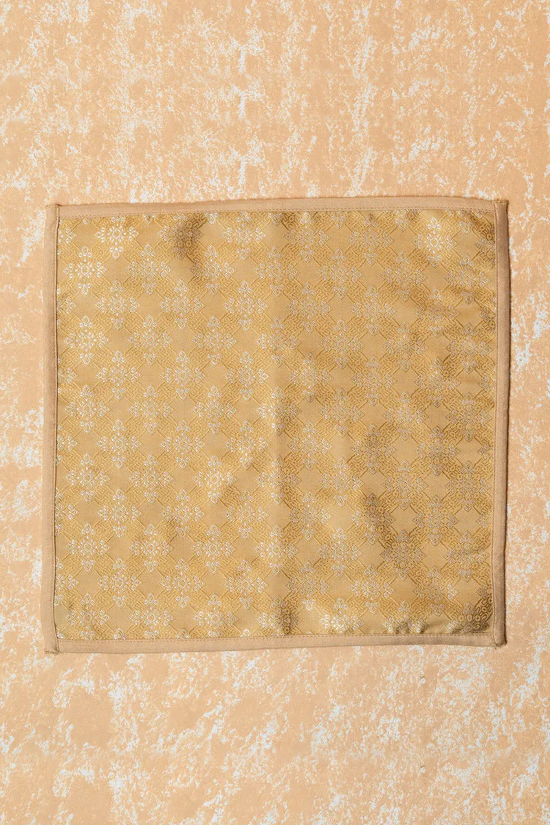 Gold Brocade Pocket Square