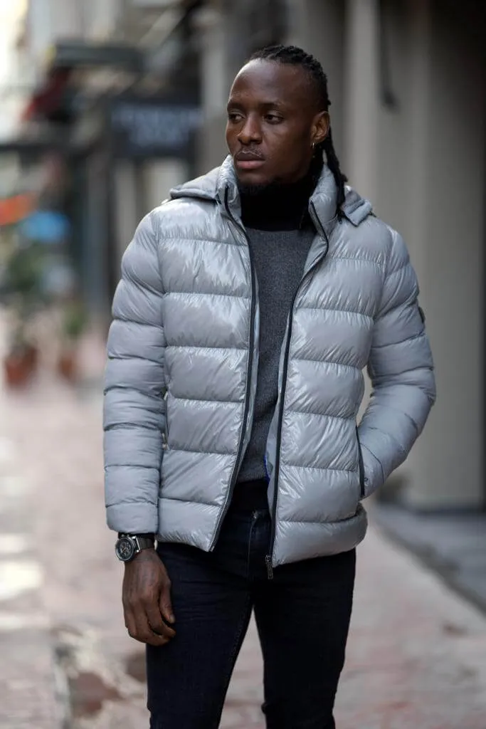 Gray Puffer Jacket