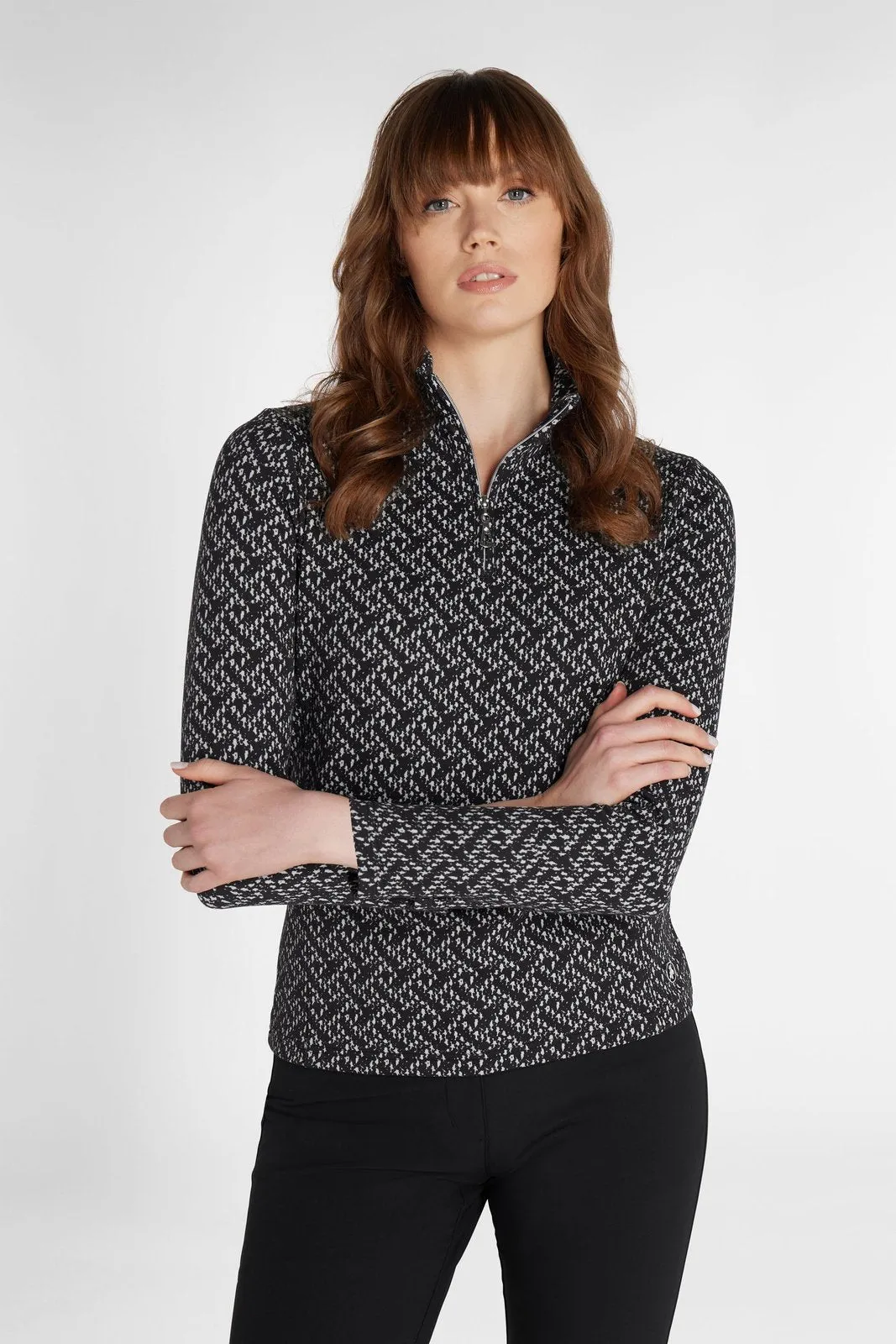 Green Lamb Ladies Kenza Jacquard Golf Top AG22943