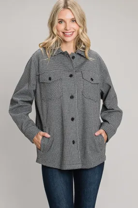 Grid Oversized Shacket