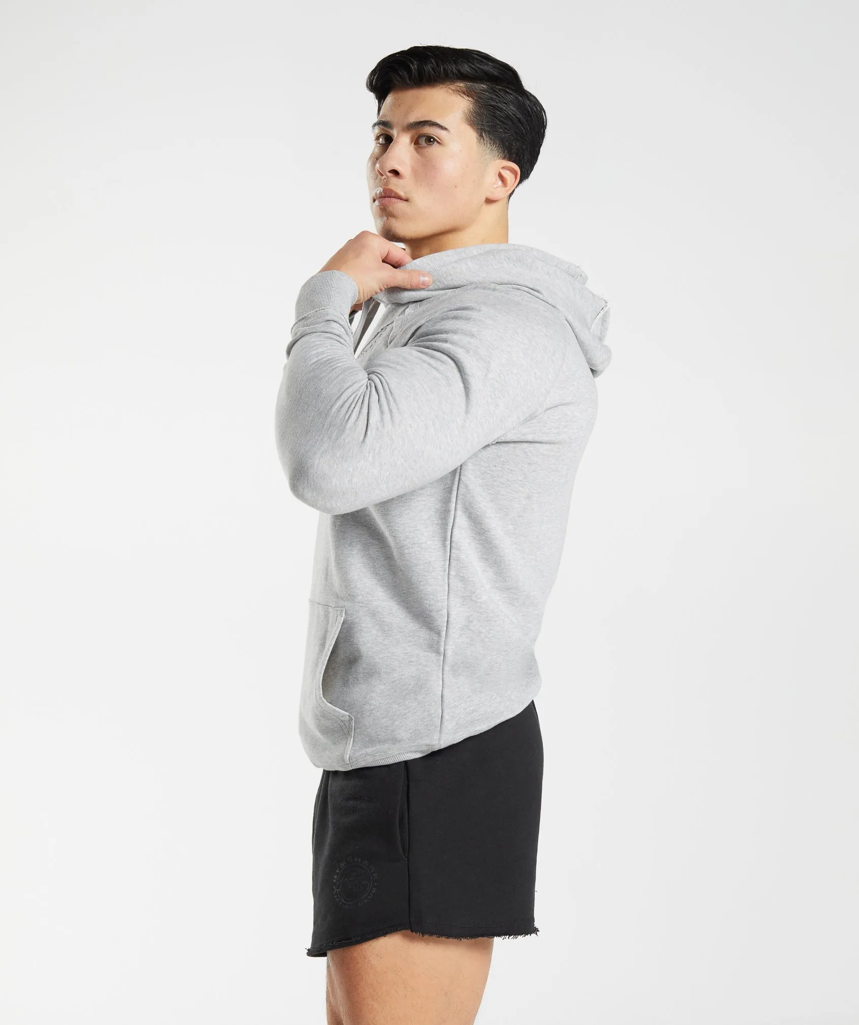 Gymshark Legacy Hoodie - Light Grey Marl