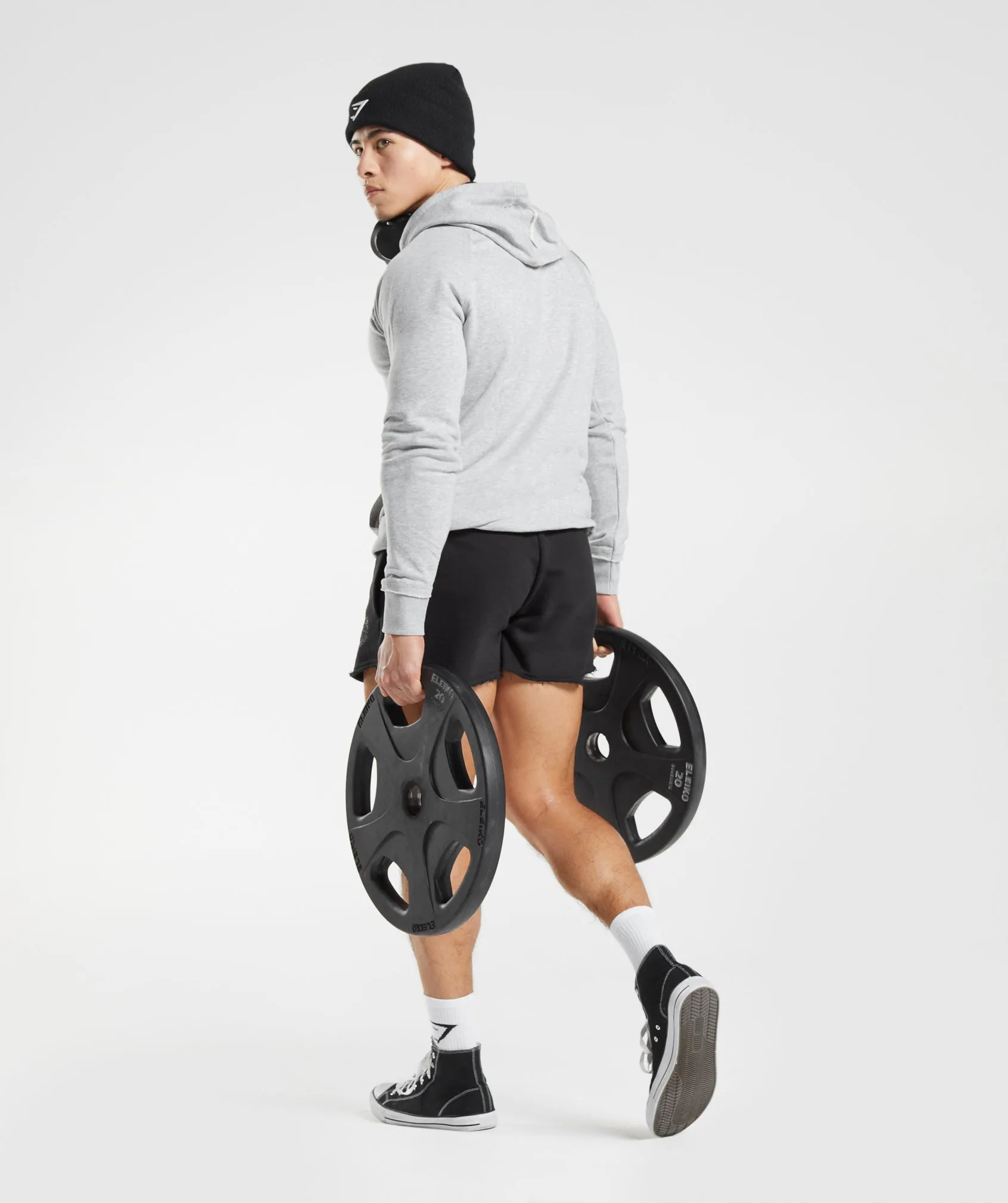 Gymshark Legacy Hoodie - Light Grey Marl