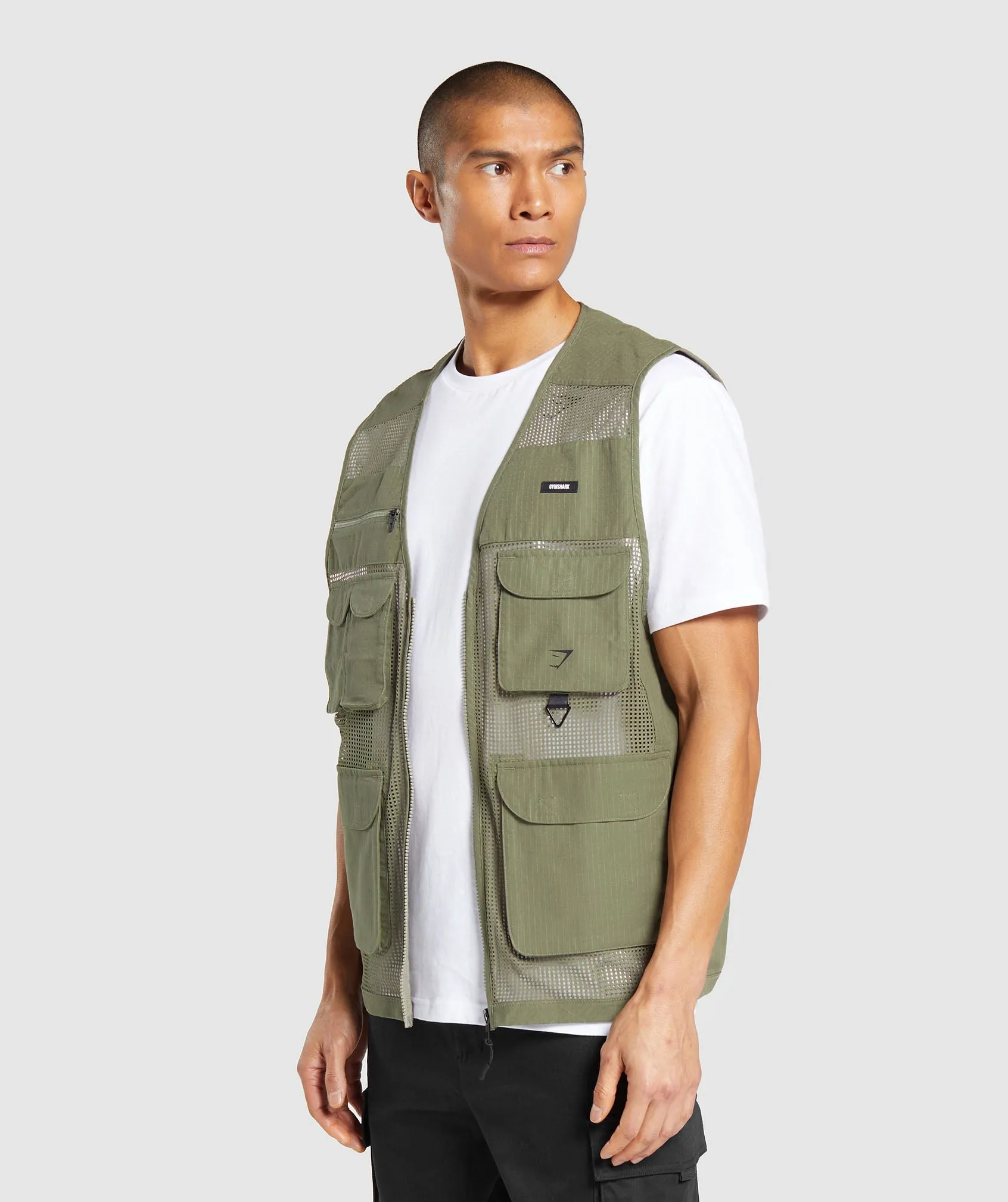 Gymshark Woven Vest - Utility Green