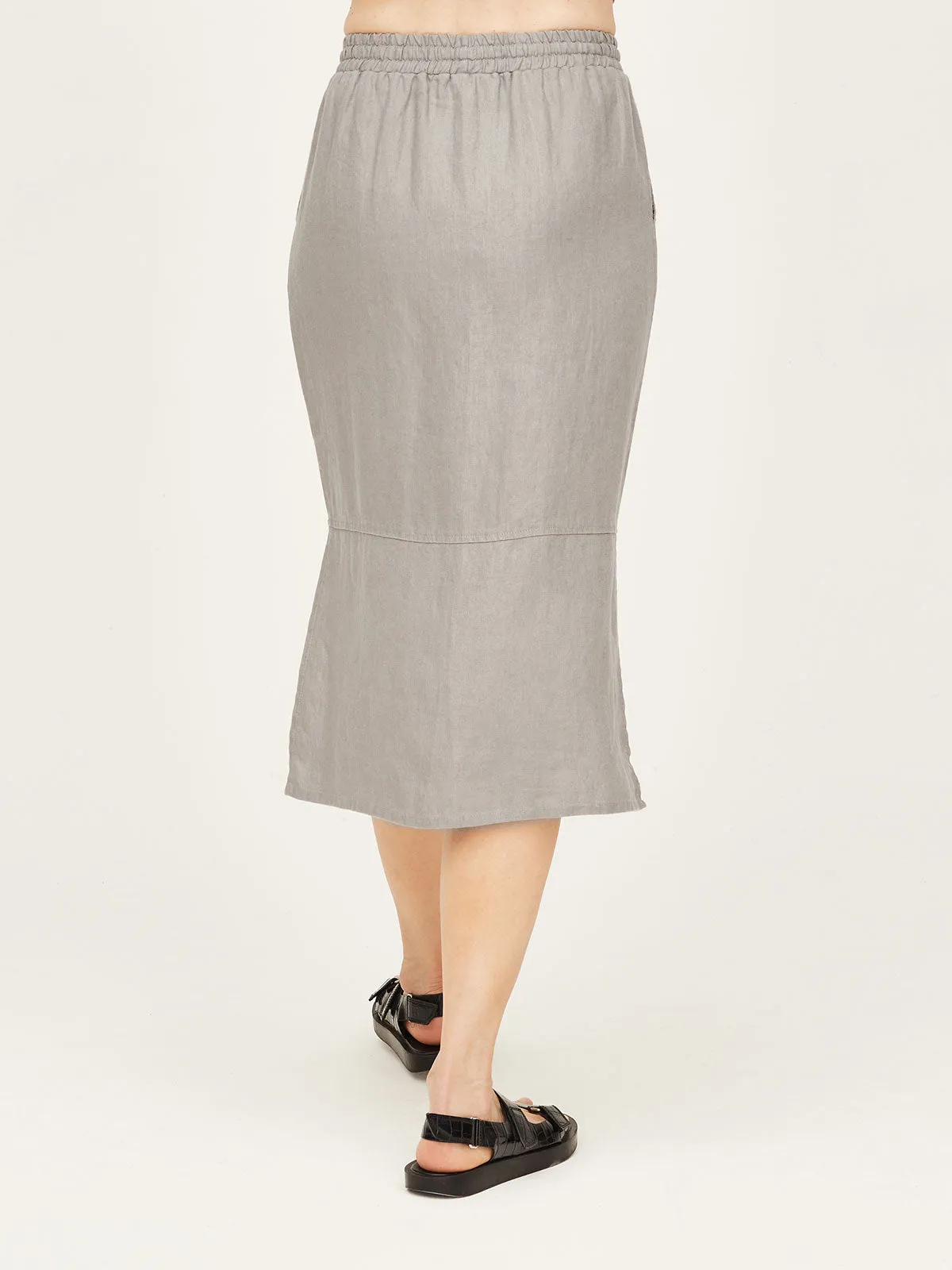 Hadley Hemp Tie Front Midi Skirt