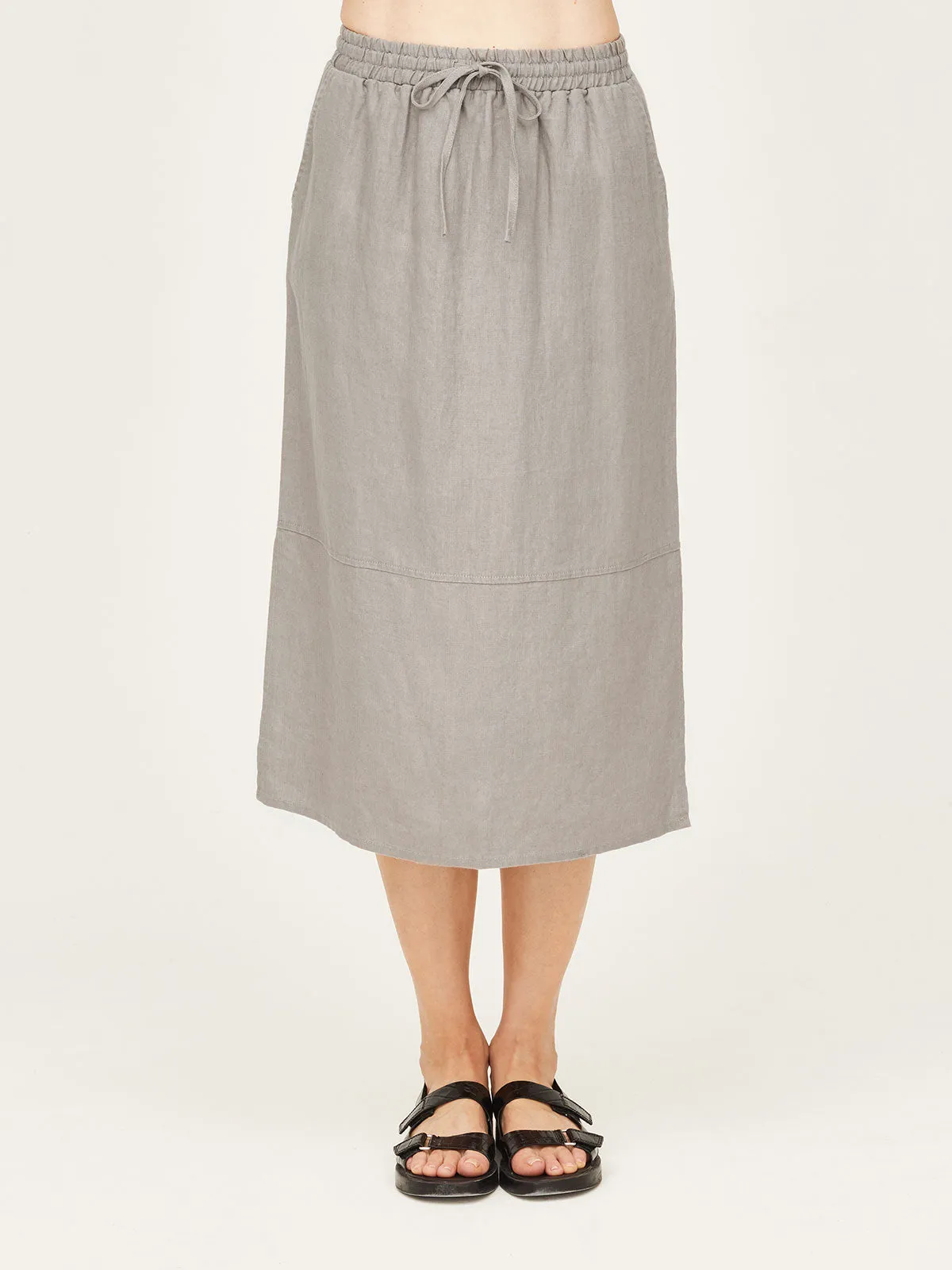 Hadley Hemp Tie Front Midi Skirt