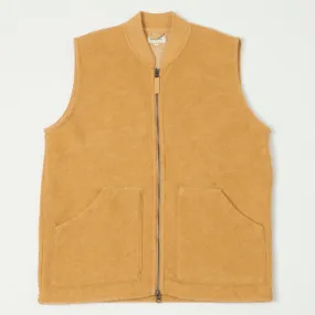 Hartford Knitted Wool Vest - Mustard