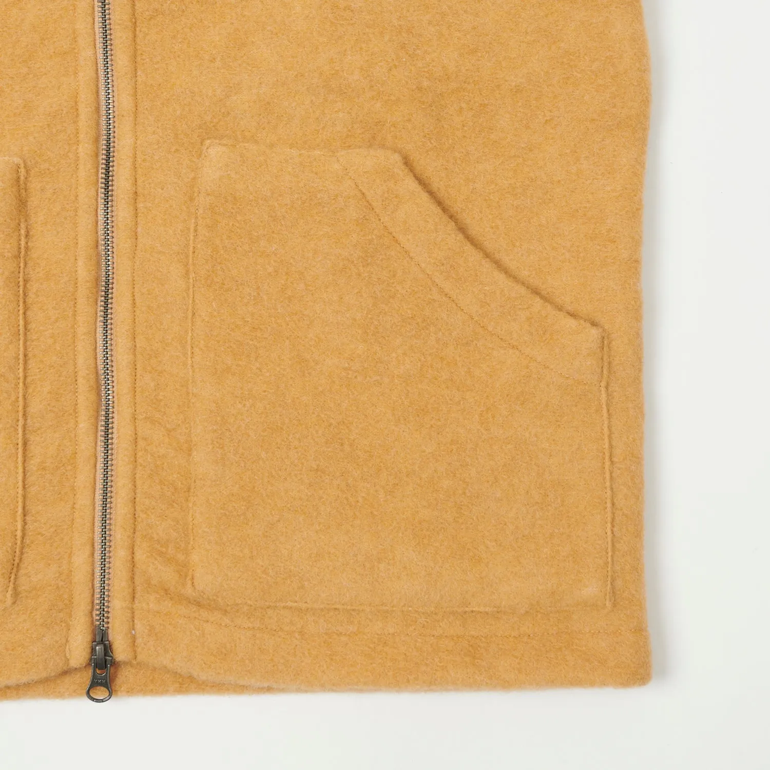 Hartford Knitted Wool Vest - Mustard