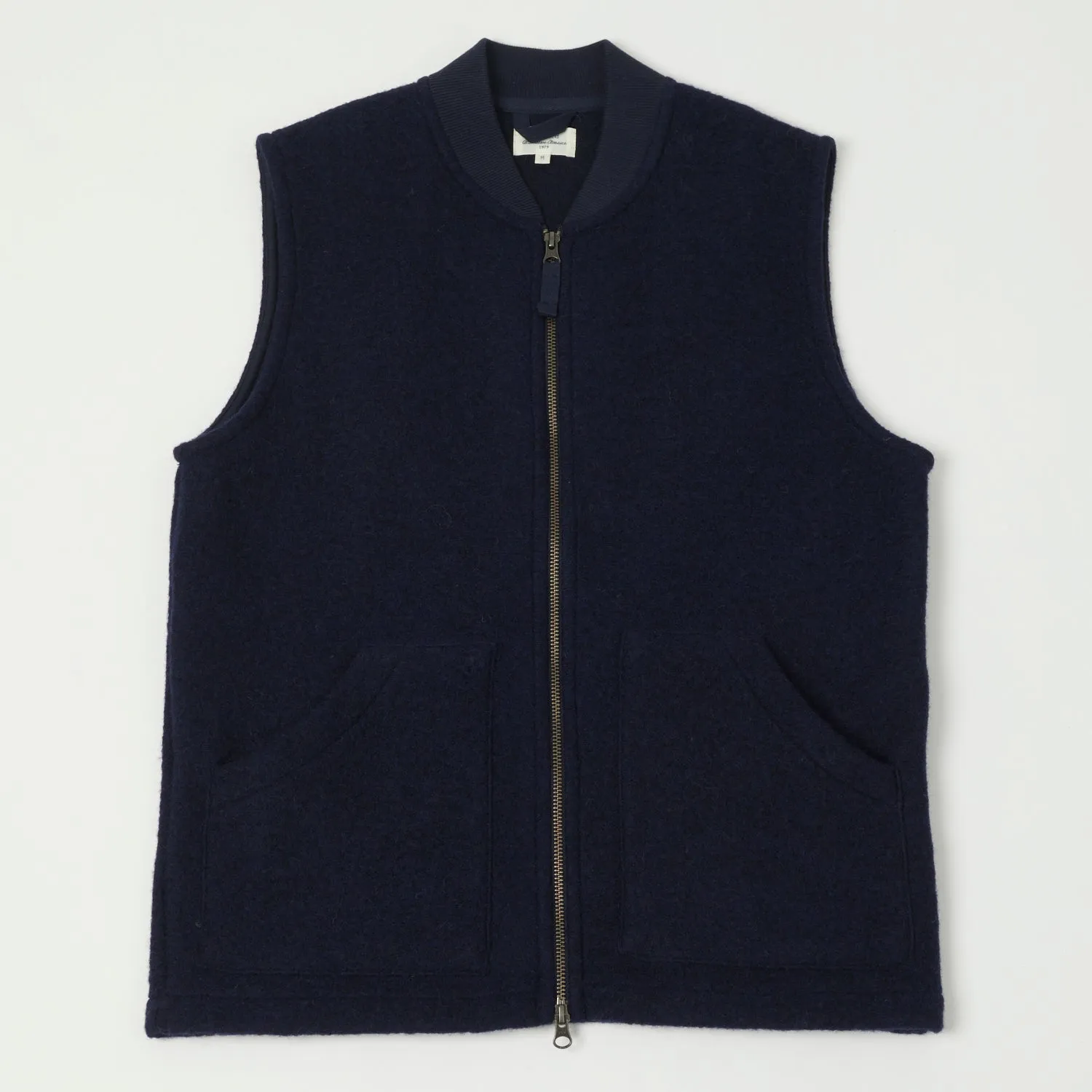 Hartford Knitted Wool Vest - Navy