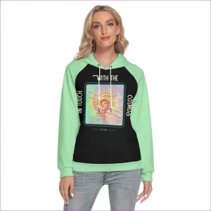 In Touch Womens Hoodie With Raglan Sleeve