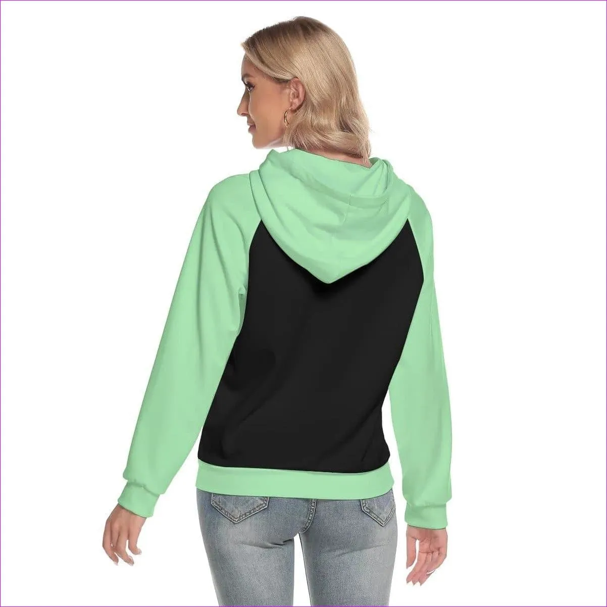 In Touch Womens Hoodie With Raglan Sleeve