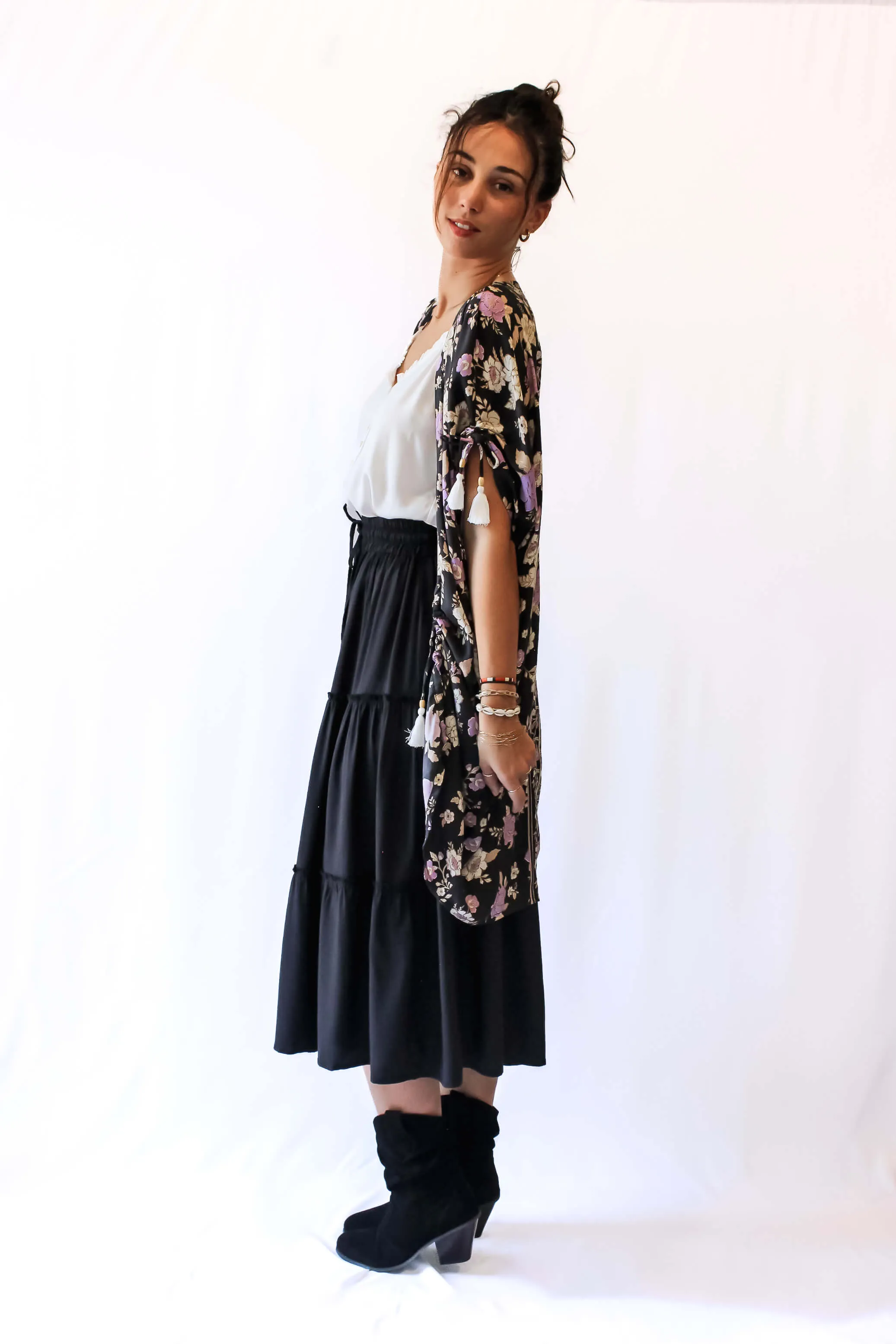 Indira Midi Skirt - ink