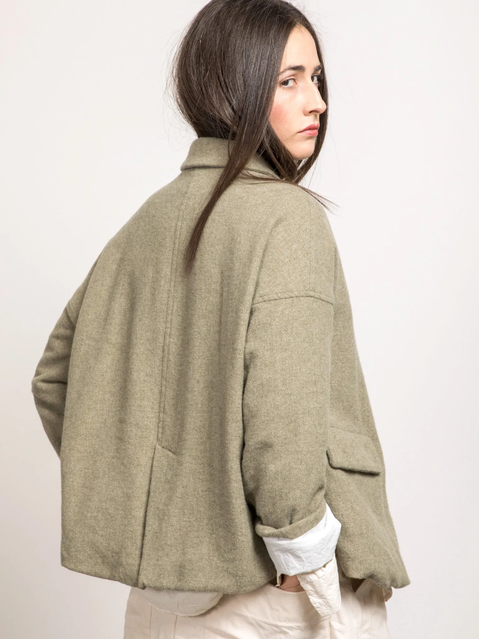 Inox Loose Blazer SW - Olive