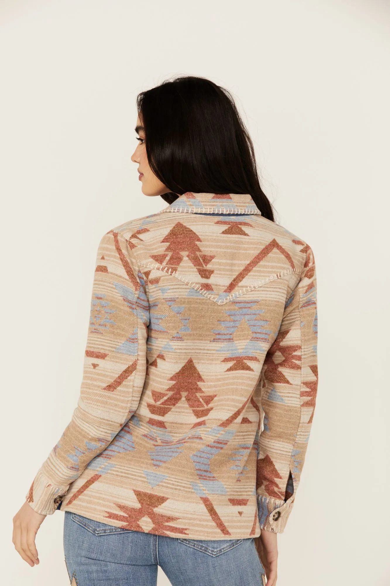 Jenry Southwestern Print Oversized Shacket