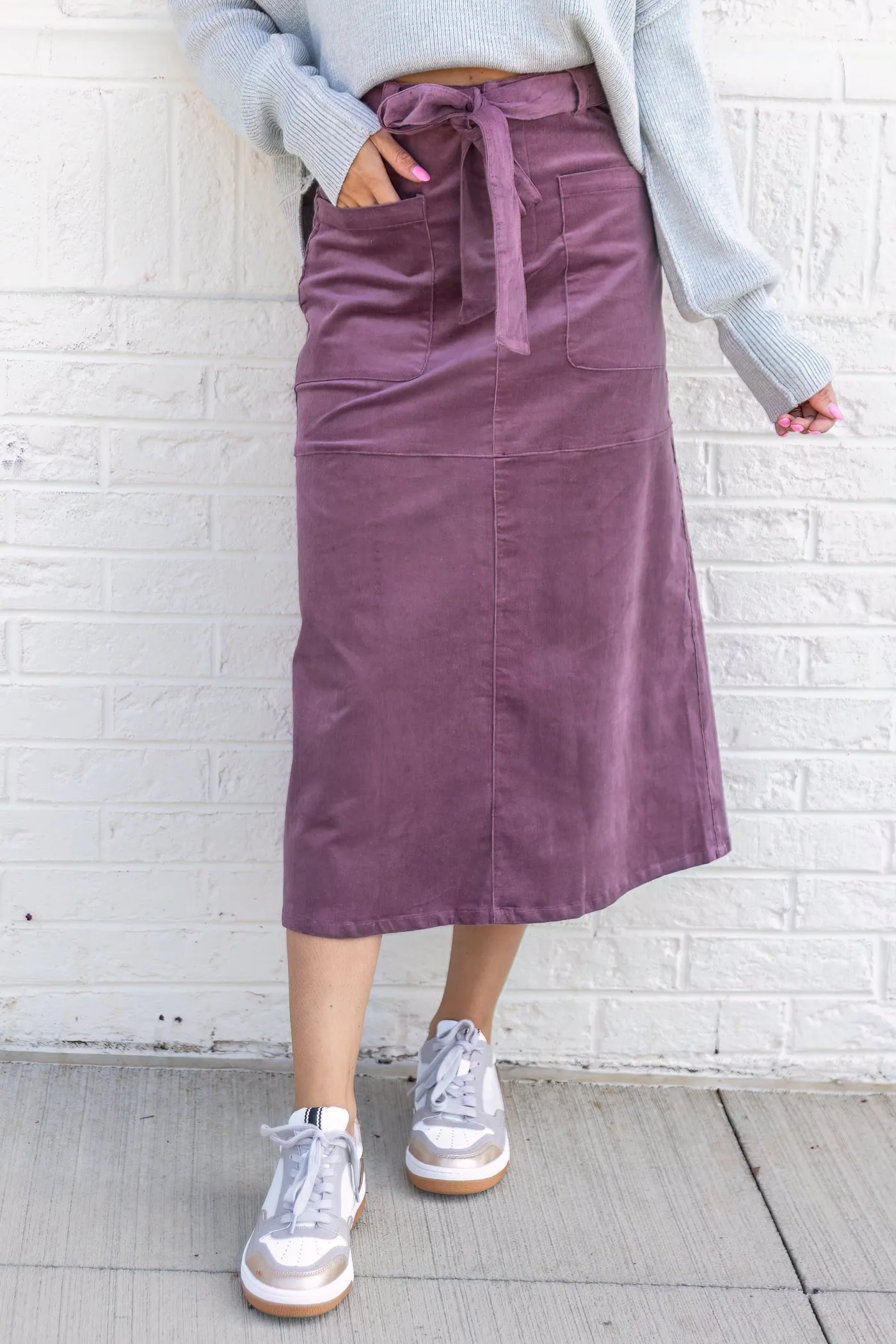 KATHY CORDUROY SKIRT