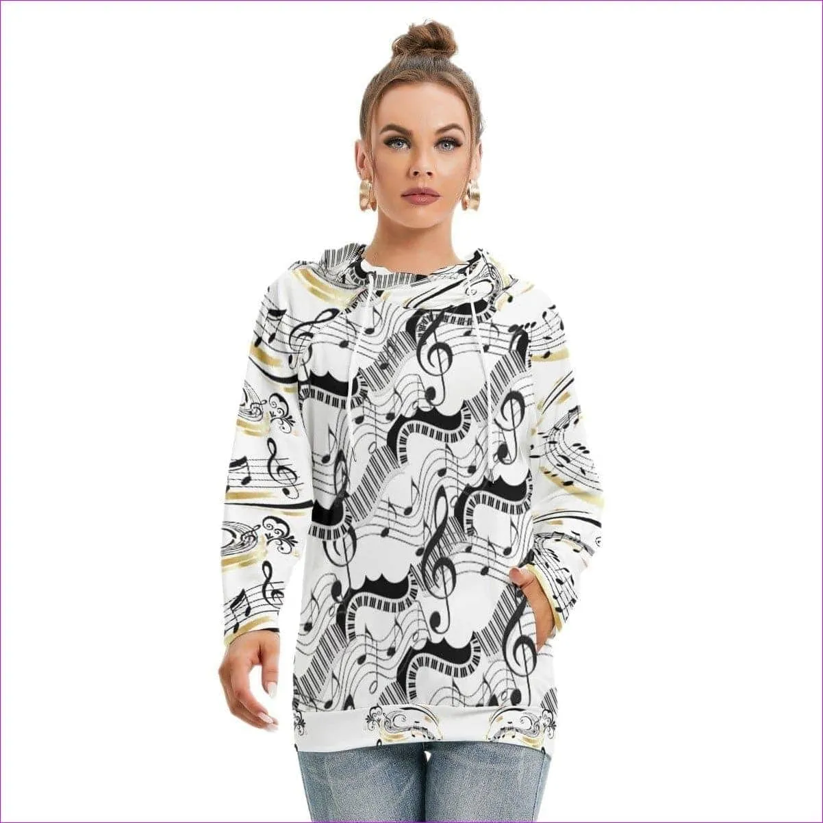 Keys Womens Hoodie With Double Hood