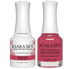 Kiara Sky All-in-One Gel   Polish Duo - 5029 Frosted Wine