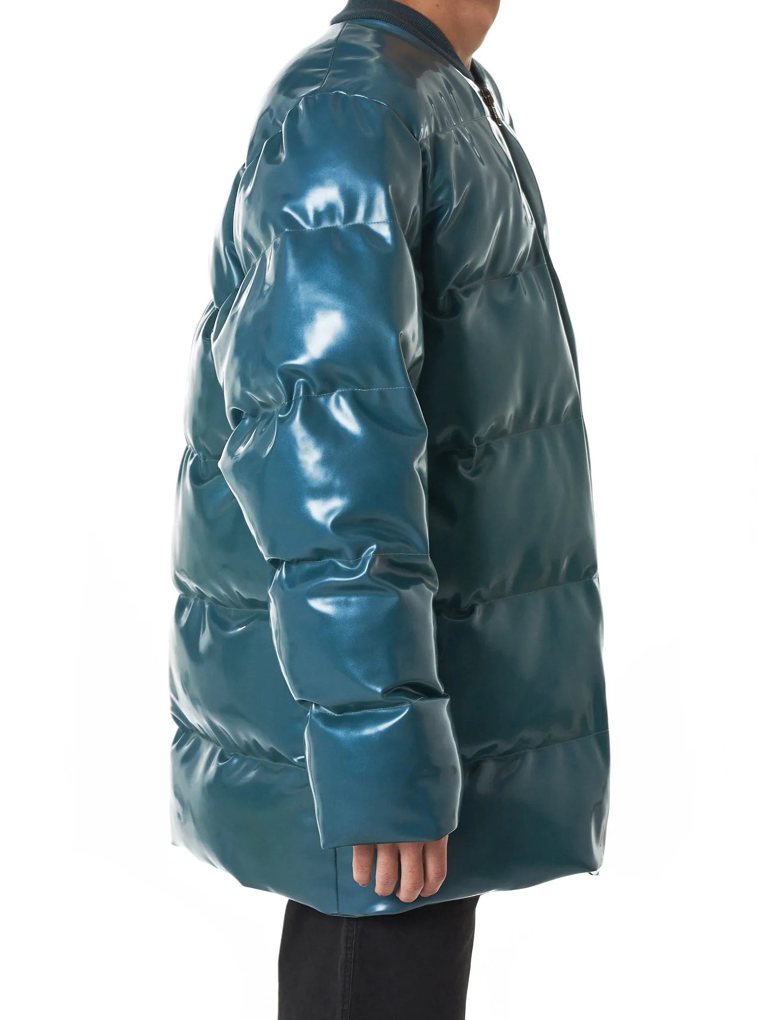 Latex Puffer Coat (LAW18P02-ELECTRIC-BLUE)