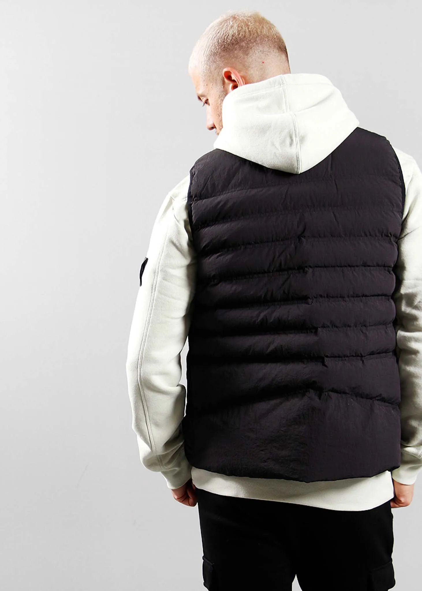 Lightweight bubble gilet - black