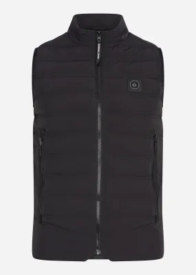 Lightweight bubble gilet - black