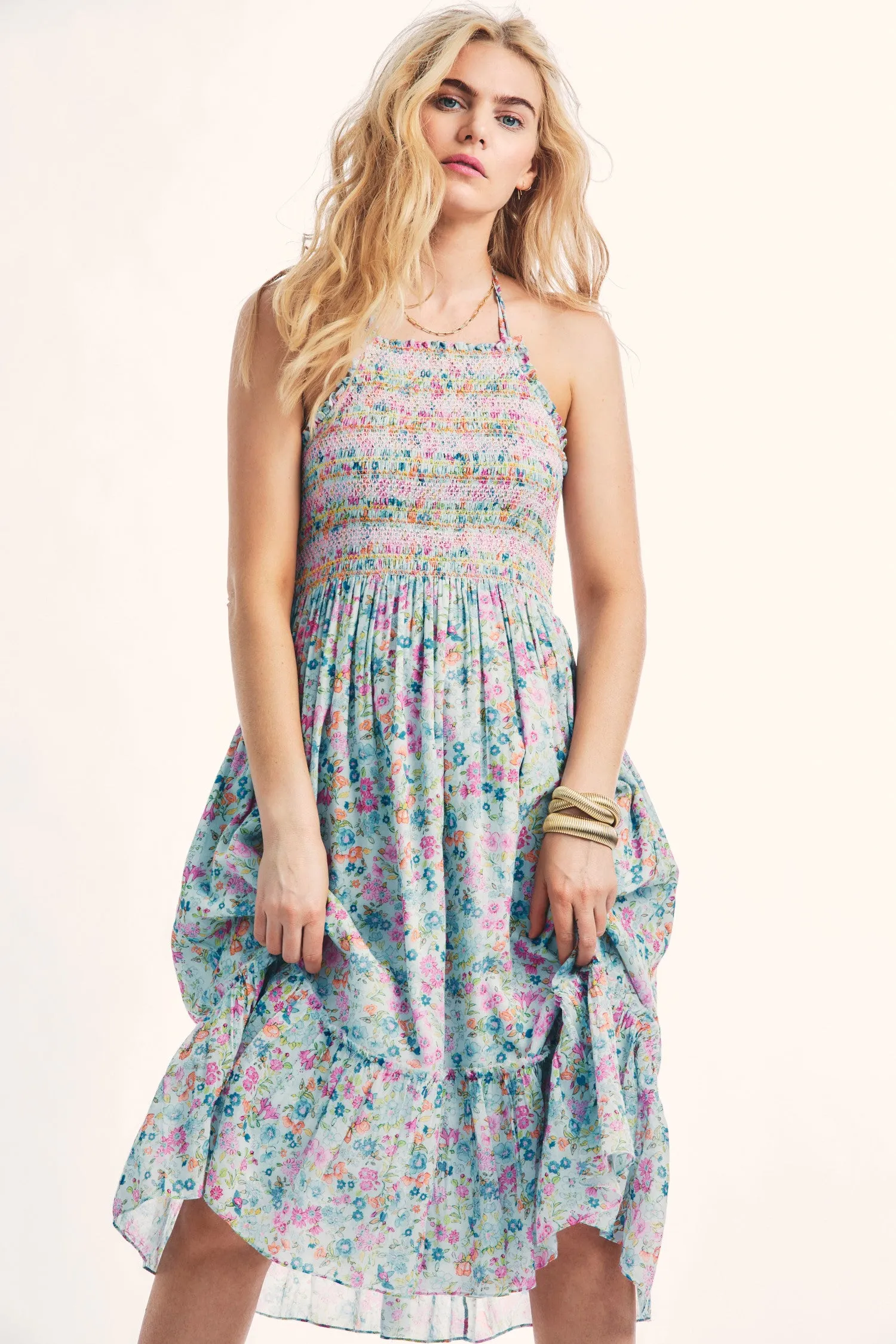 Love Shack Fancy - Ottawa Dress in Coral Reef Waves