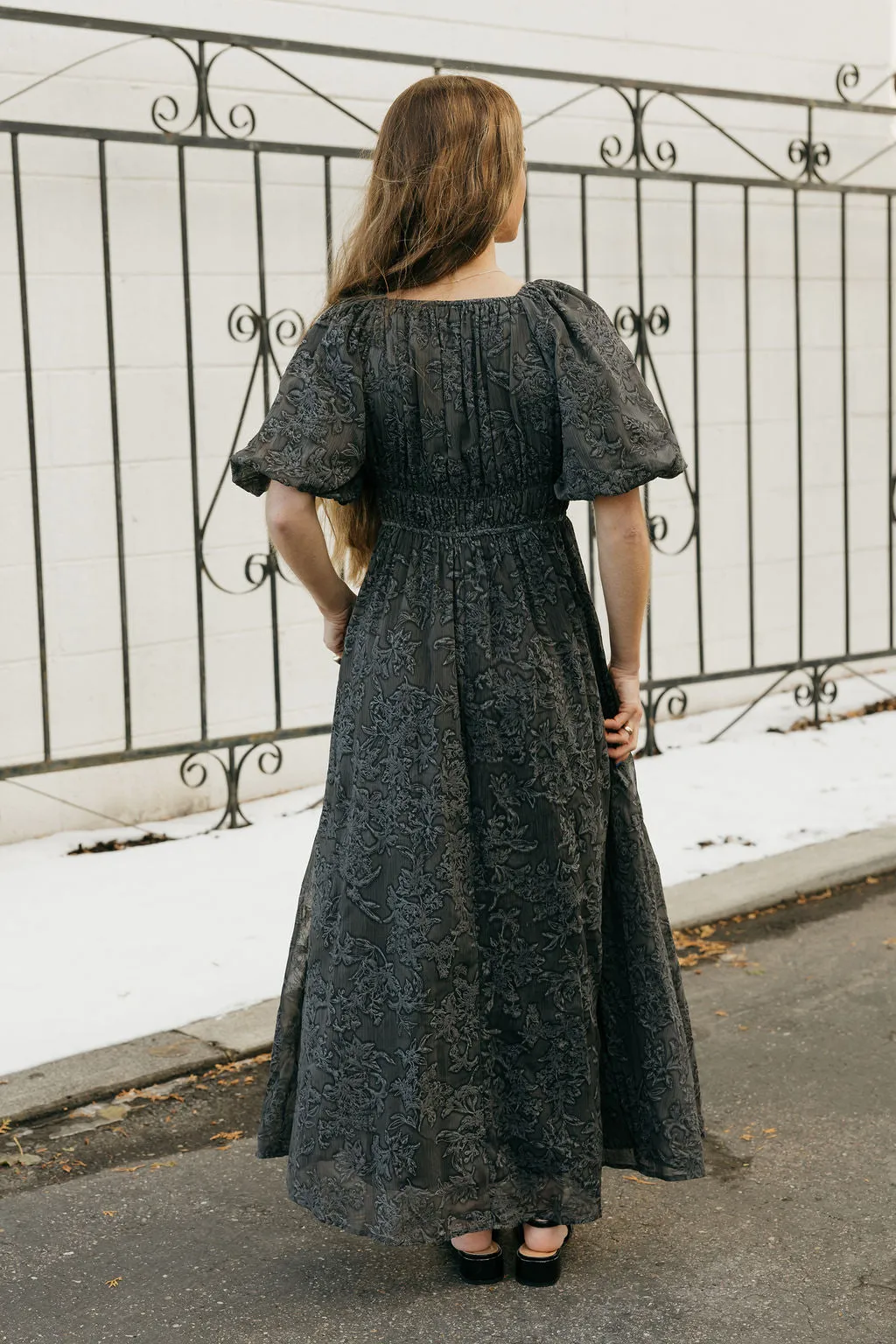 Lyla Dress-Charcoal