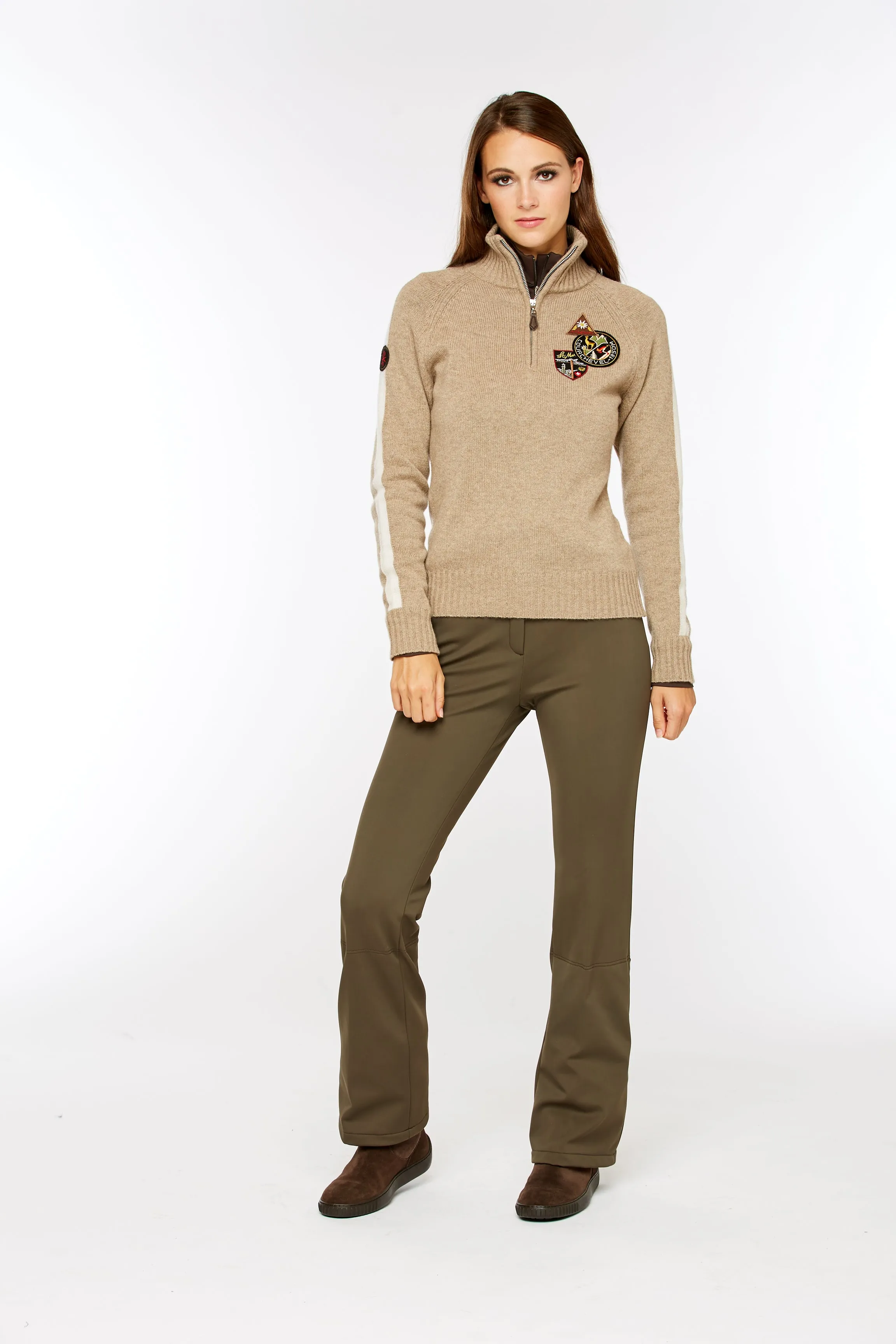 M. Miller Touring Cashmere Half Zip Sweater ON SALE