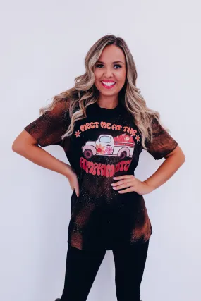 Meet Me At The Pumpkin Patch Graphic Tee - Black