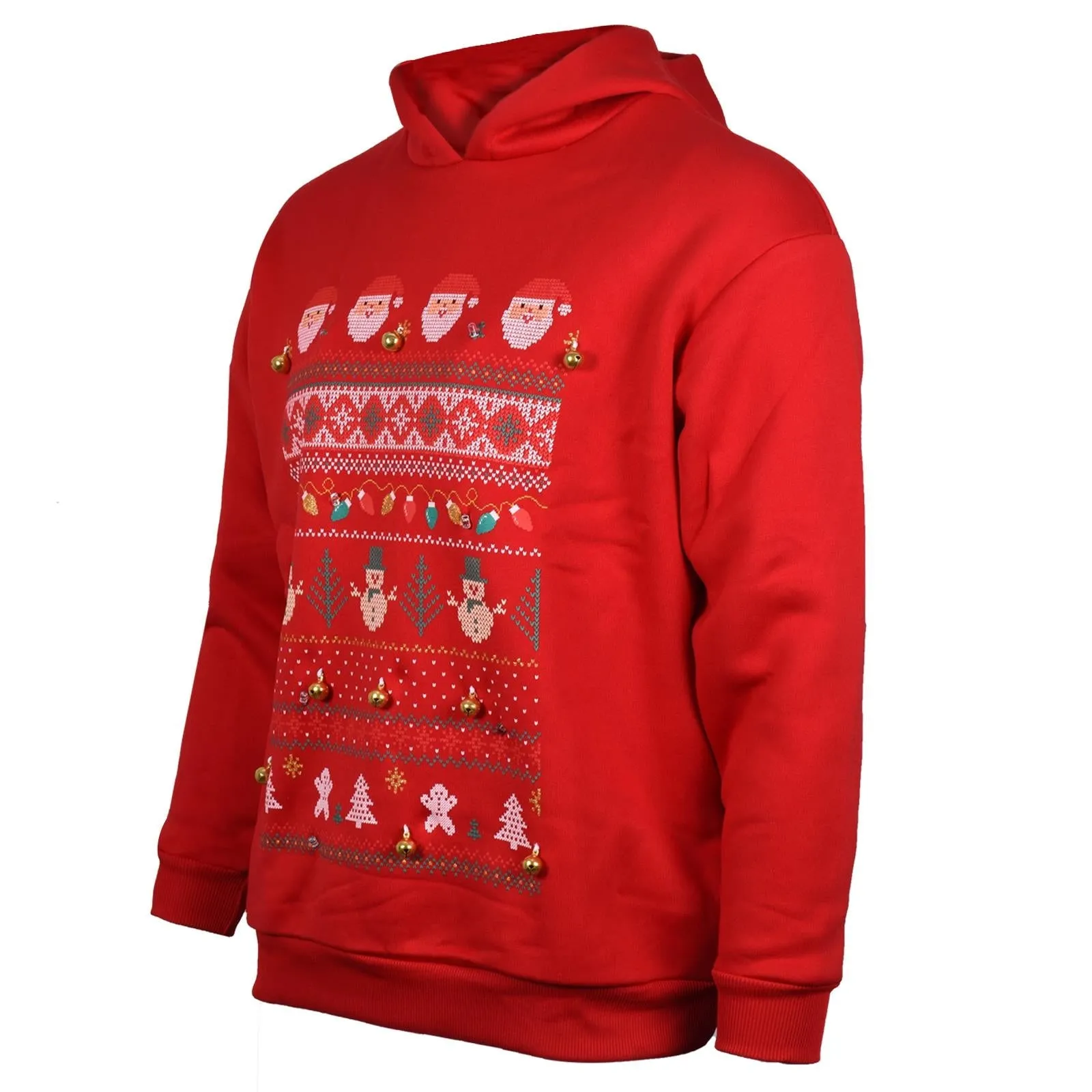 Mens 3D Christmas Pullover Hoodie