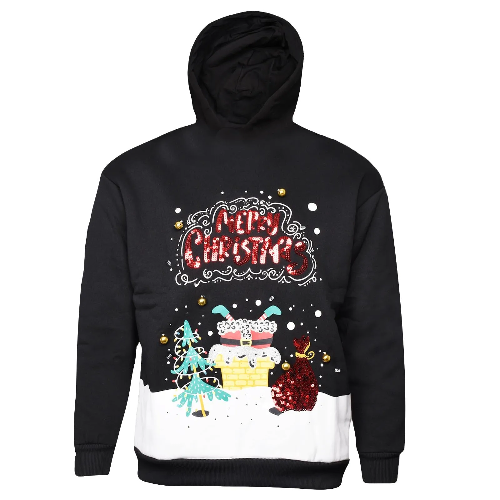 Mens 3D Christmas Pullover Hoodie