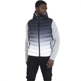 Men's Brave Soul Black Burn Gradient Gilet