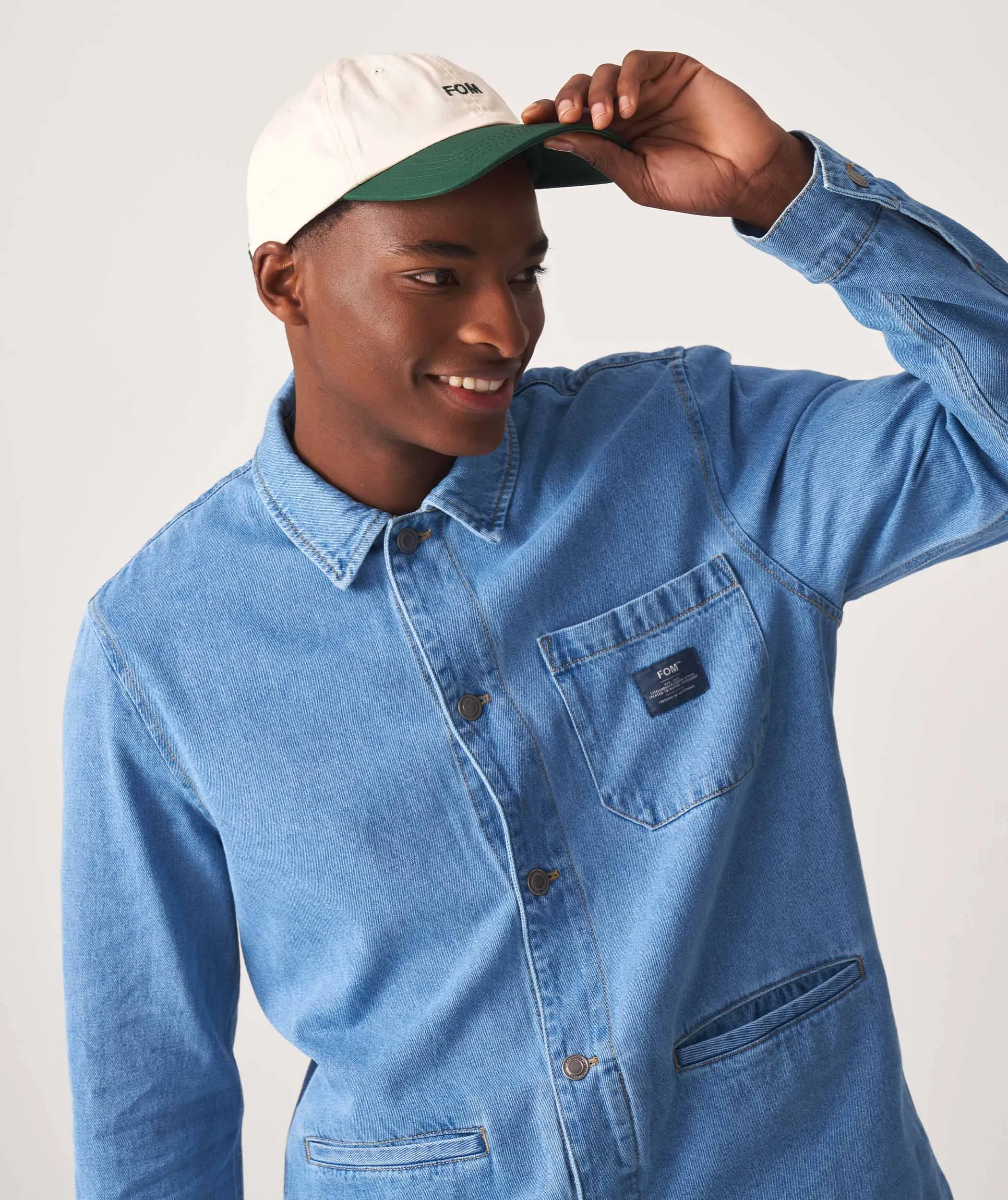 Mens Denim Shacket - Blue