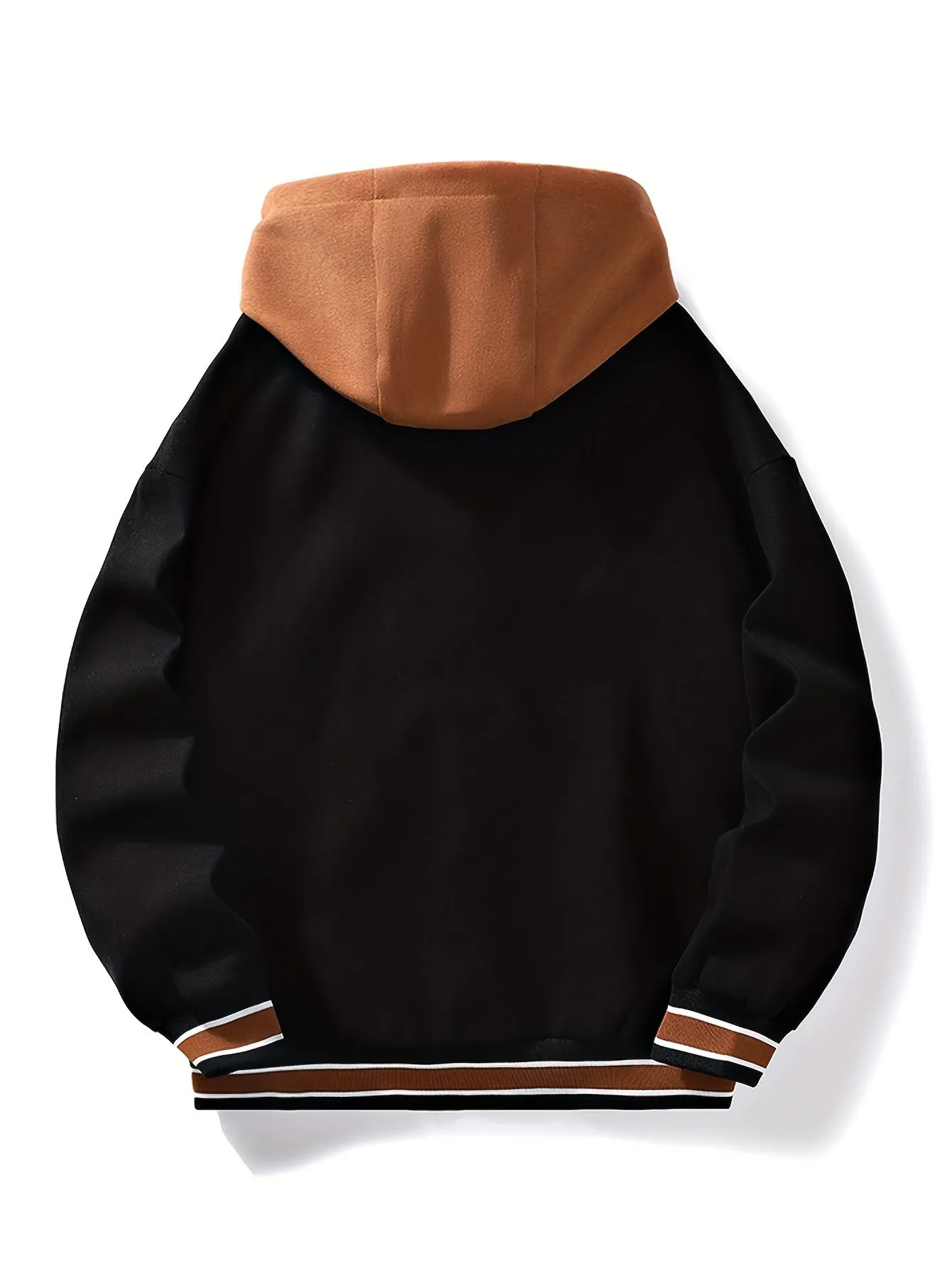 Mens Hooded Varsity Jacket Street Style for School