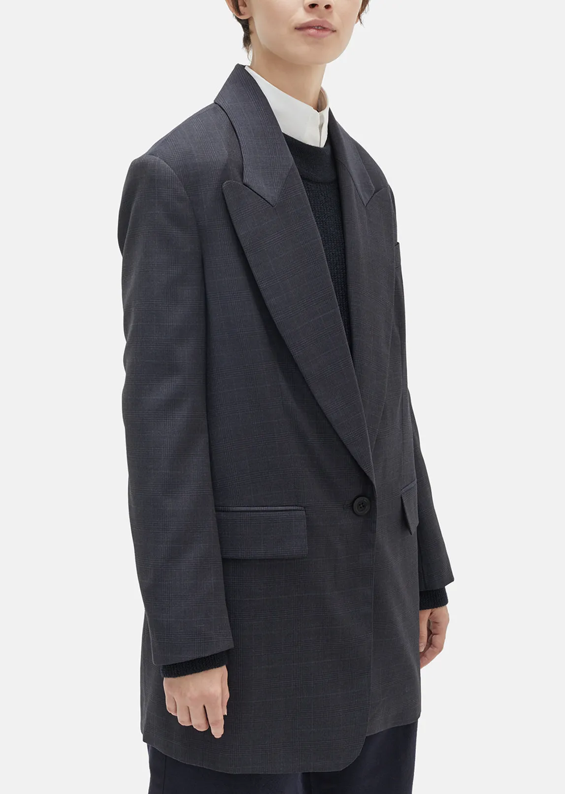 Meroy Wool Long Blazer