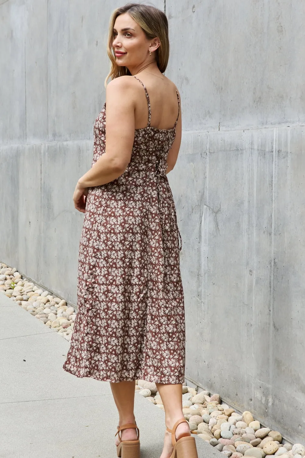 Mi Amor Full Size Floral Midi Sundress