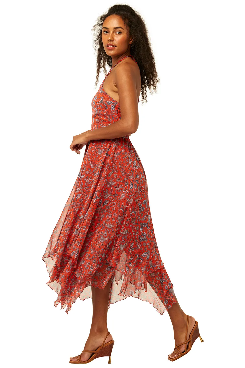 Misa - Adele Dress in Aranciatta Paisley