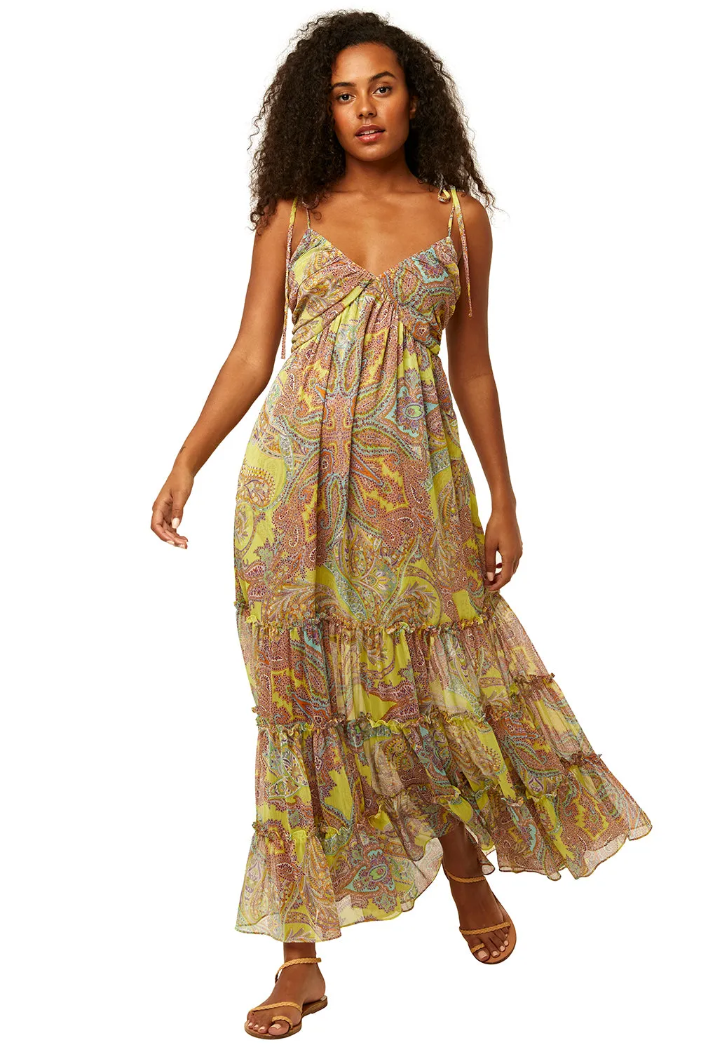 Misa - Fallon Dress in Ischia Neon Paisley