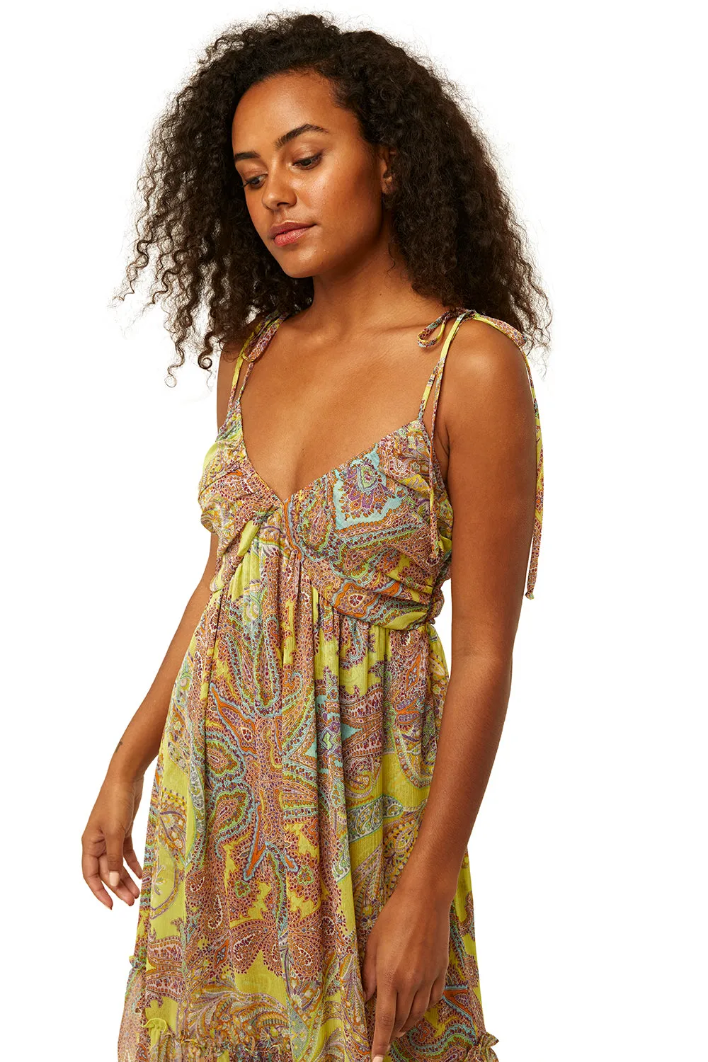 Misa - Fallon Dress in Ischia Neon Paisley