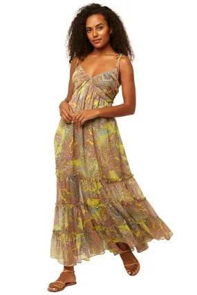 Misa - Fallon Dress in Ischia Neon Paisley