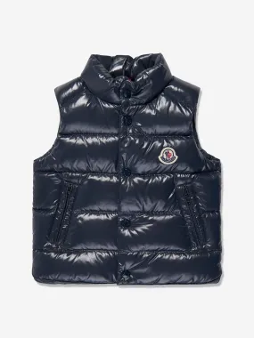 Moncler Enfant Baby Down Padded Bernard Gilet in Navy